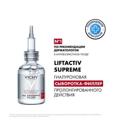 Vichy LiftActiv serum Serum Liftactiv Supreme H.A Epidermic Filler 20 ml - Buy Online on GoSupps.com