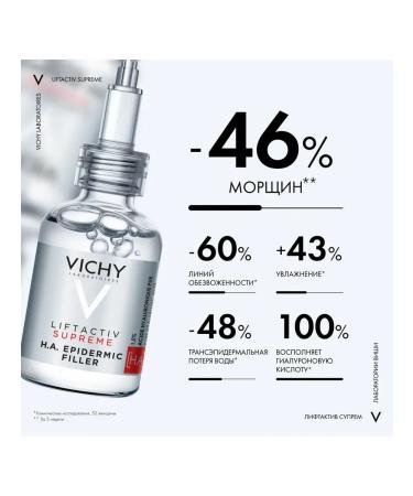 Vichy LiftActiv serum Serum Liftactiv Supreme H.A Epidermic Filler 20 ml - Buy Online on GoSupps.com