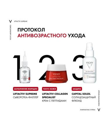Vichy LiftActiv serum Serum Liftactiv Supreme H.A Epidermic Filler 20 ml - Buy Online on GoSupps.com