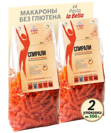Pasta la Bella forFIT Red lentil spirals without gluten 2 packages