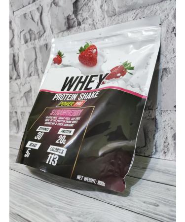 POWER PRO Whey -coil protein Whey Protein Shake strawberries 900 grams - Buy Online on GoSupps.com