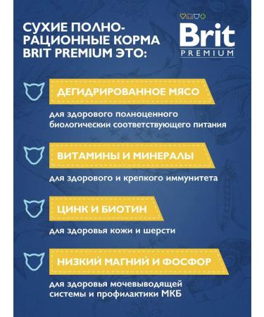 Brit Dry food with salmon for adult cats 400gr - Buy Online on GoSupps.com