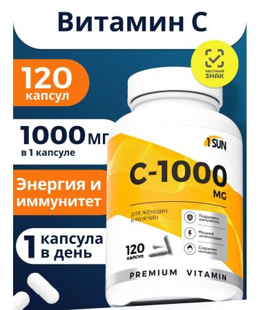 1SUN Vitamin C 1000 mg 120 capsules