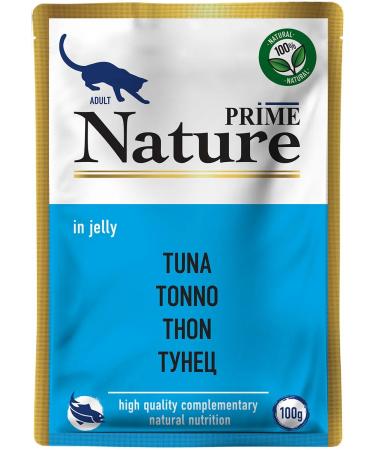 Prime Nature Wet feed for cats tuna in jelly 100 g 12 pcs - Buy Online on GoSupps.com