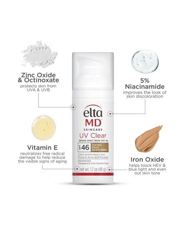 elta md Sun -protection foundation UV Clear 48g - Buy Online on GoSupps.com