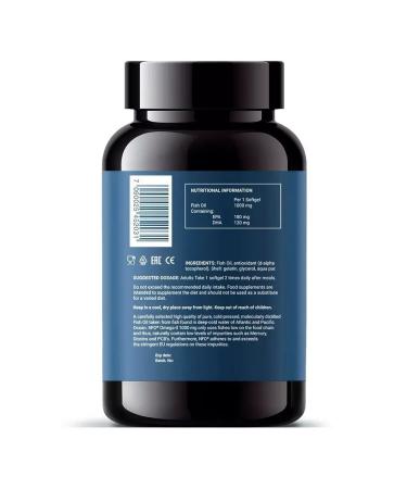 NFO Norwegian Fish Oil Omega-3 1000mg N60 caps of 1450M-1pcs - Buy Online on GoSupps.com