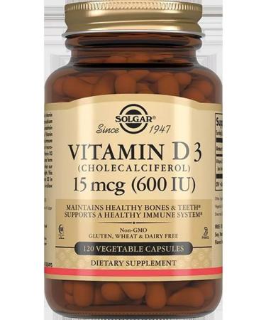 SOLGAR Vitamin D3 600MU N120 caps 240mg-2pcs - Buy Online on GoSupps.com
