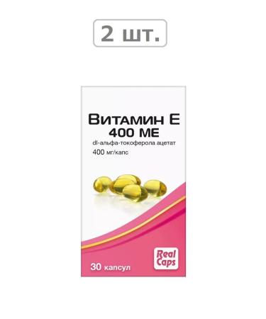 RealCaps vitamin E 400 IU N30 caps 570 mg Revolkaps -2pcs