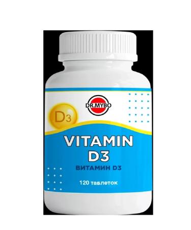 DR MYBO Vitamin D3 N120 Table 0.25g-3pcs - Buy Online on GoSupps.com
