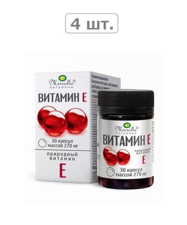 MIRROLLA Vitamin E-derritated series N30 caps 270MG-4pcs
