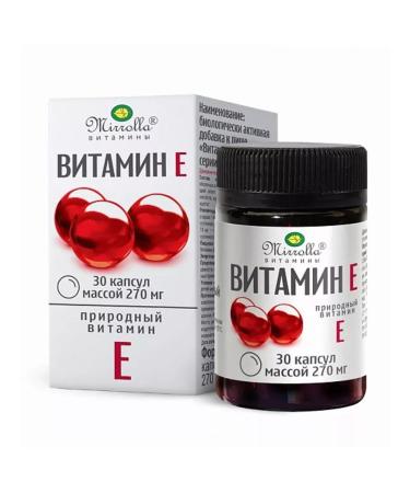 MIRROLLA Vitamin E-derritated series N30 caps 270MG-1 pound