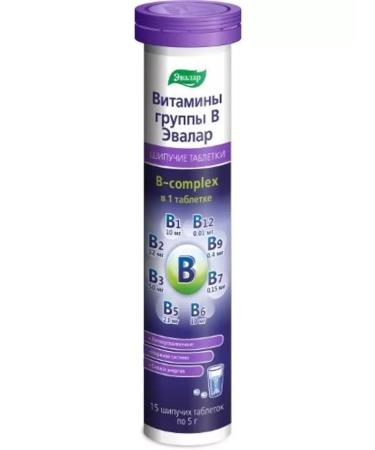 Evalar B vitamins B N15 table spike 5.0g-2pcs - Buy Online on GoSupps.com