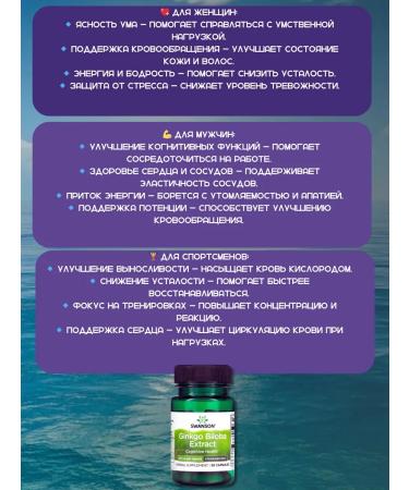 Swanson Ginkgo bilobe in capsules 60 mg 30 pcs - Buy Online on GoSupps.com