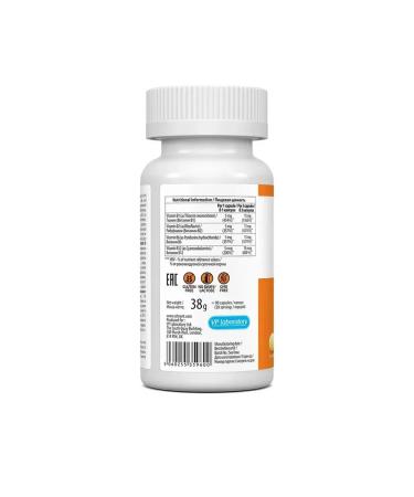 VPLab B vitamins Complex B1 B2 B6 B12 90 capsules - Buy Online on GoSupps.com