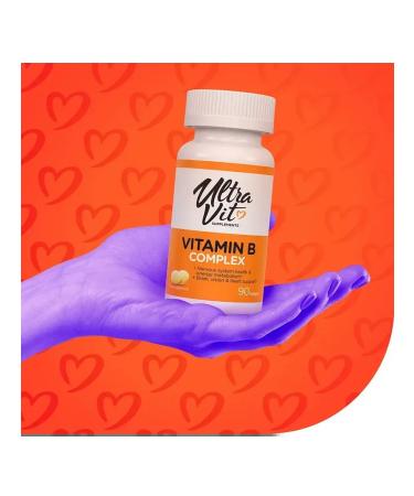 VPLab B vitamins Complex B1 B2 B6 B12 90 capsules - Buy Online on GoSupps.com