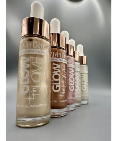 Alvin D'Or Liquid highlighter HL-03 Glow Love Drops 3 Pink - Buy Online on GoSupps.com
