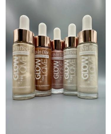 Alvin D'Or Liquid highlighter HL-03 Glow Love Drops 3 Pink - Buy Online on GoSupps.com