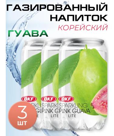 OKF Drink gas of Korean guava 3 pcs 350 ml
