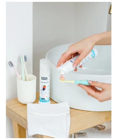 Mom Knows Children's toothpaste without fluorine - Buy Online on GoSupps.com