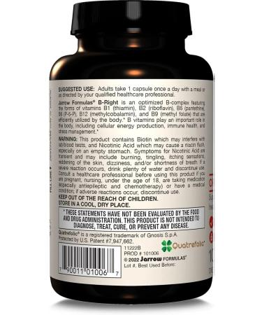 Jarrow Formulas Vitamins of group b b -rsht 100 capsules - Buy Online on GoSupps.com