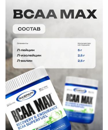 Gaspari Nutrition BCAA amino acids powder 30 420 grams apple - Buy Online on GoSupps.com