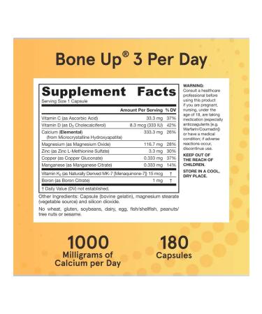 Jarrow Formulas Vitamins for the bones of the joints and ligaments of Boneup 3 per day 180 - Buy Online on GoSupps.com