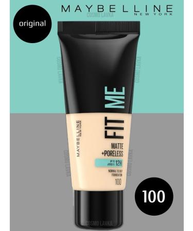 Maybelline New York Fit me foundation tonal tone 100 original