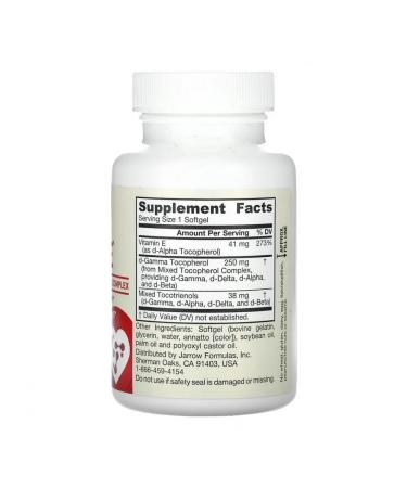 Jarrow Formulas Vitamin E Famile 60 gel. capsules - Buy Online on GoSupps.com