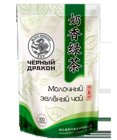 Black Dragon Tea "Dairy Green" sheet 100 g - Buy Online on GoSupps.com