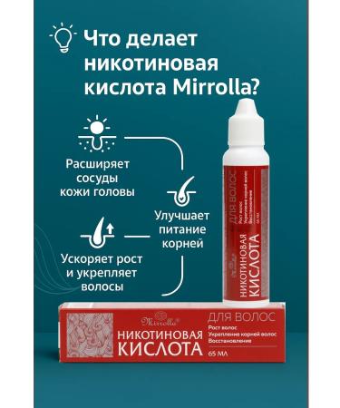 mirrolla Nicotinic acid for hair 65 ml - Buy Online on GoSupps.com