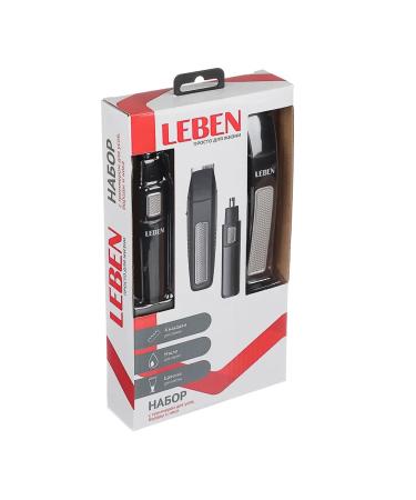 LEBEN A set with a trimmer for a mustard and nose mustache 4 nozzles - Buy Online on GoSupps.com