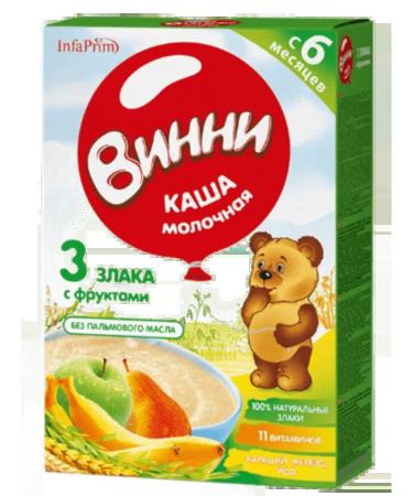 Winnie Porridge 3 cereal with fruit for children from 6 months 200 g