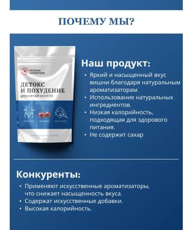 Russian superfood Drainage drink from edema detox for weight loss of cherries 300g - Buy Online on GoSupps.com