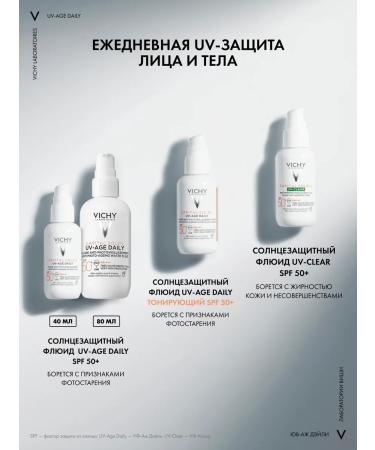 VICHY Capital Soleil Uv-Age Daily weightless fluid SPF 50+ 80ml - Buy Online on GoSupps.com