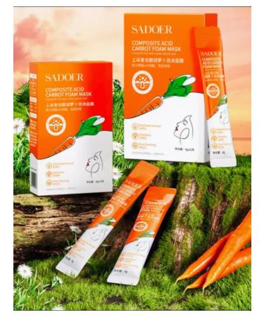 Amina BEAUTY cosmetics Cleansing bubble mask oxygen with carrots - Buy Online on GoSupps.com