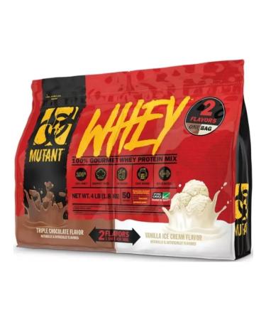 Mutant Protein Whey 1800 g of triple chocolate and vanilla ice cream