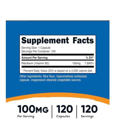 Nutricost Vitamin B2 Riboflavin - Buy Online on GoSupps.com