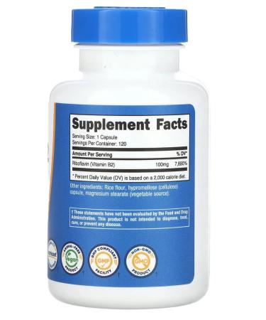 Nutricost Vitamin B2 Riboflavin - Buy Online on GoSupps.com