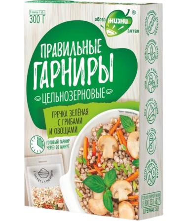 Lifestyle Green buckwheat with mushrooms and vegetables 300 grams - Buy Online on GoSupps.com