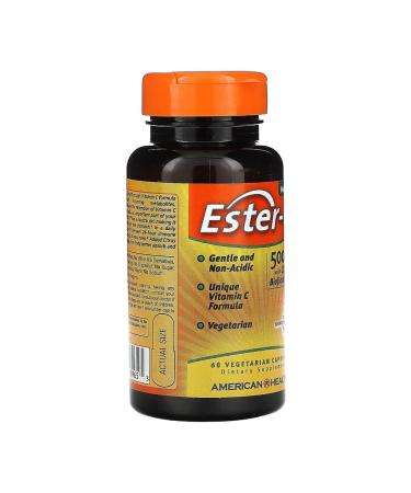 American Health Ester-C 500 mg 60 vegetarian capsules - Buy Online on GoSupps.com