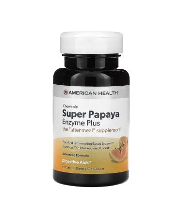American Health Super Papaya Enzyme Plus Papaya 90 tablets