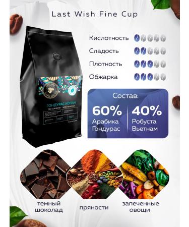 LAST WISH Maolite fried coffee Honduras Copan Arabica Robust 500 g - Buy Online on GoSupps.com