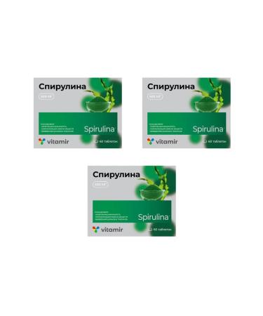 VITAMIR Spirulina 500 mg 60 tablets x 3 packages
