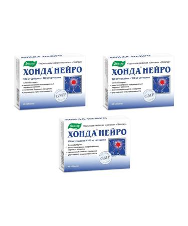 Evalar Honda Neuro 60 tablets of 0.6 g x 3 packages