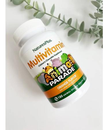 Natures Plus Animal Parade multivitamins for children Orange 180 tab - Buy Online on GoSupps.com