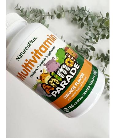 Natures Plus Animal Parade multivitamins for children Orange 180 tab - Buy Online on GoSupps.com