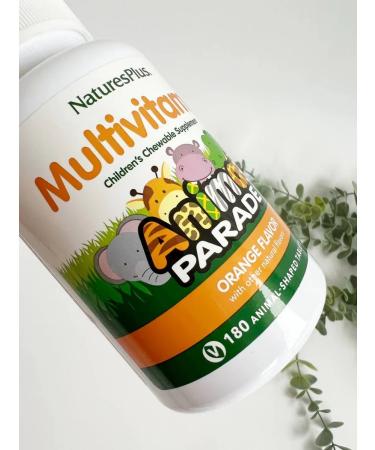 Natures Plus Animal Parade multivitamins for children Orange 180 tab - Buy Online on GoSupps.com