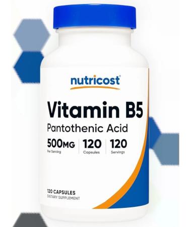 Nutricost Vitamin B5 Pantothenic Acid Capsules - Buy Online on GoSupps.com