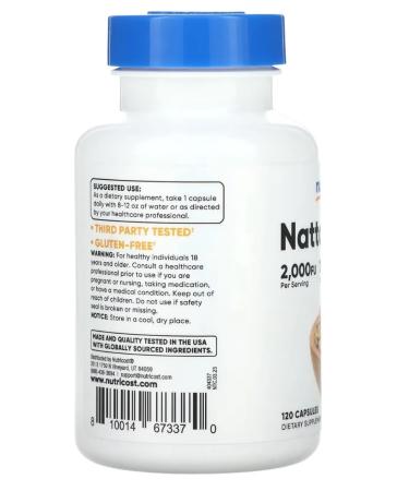 Nutricost NATTOKINASE 2.000FU 120 Capsules - Gluten Free - Buy Online on GoSupps.com
