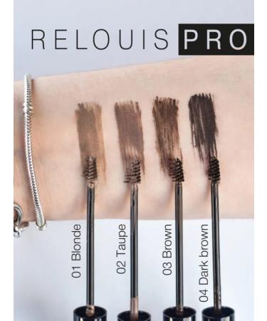 RELOUIS Eyebrow gel waterproof tint tone No. 03 brown - Buy Online on GoSupps.com